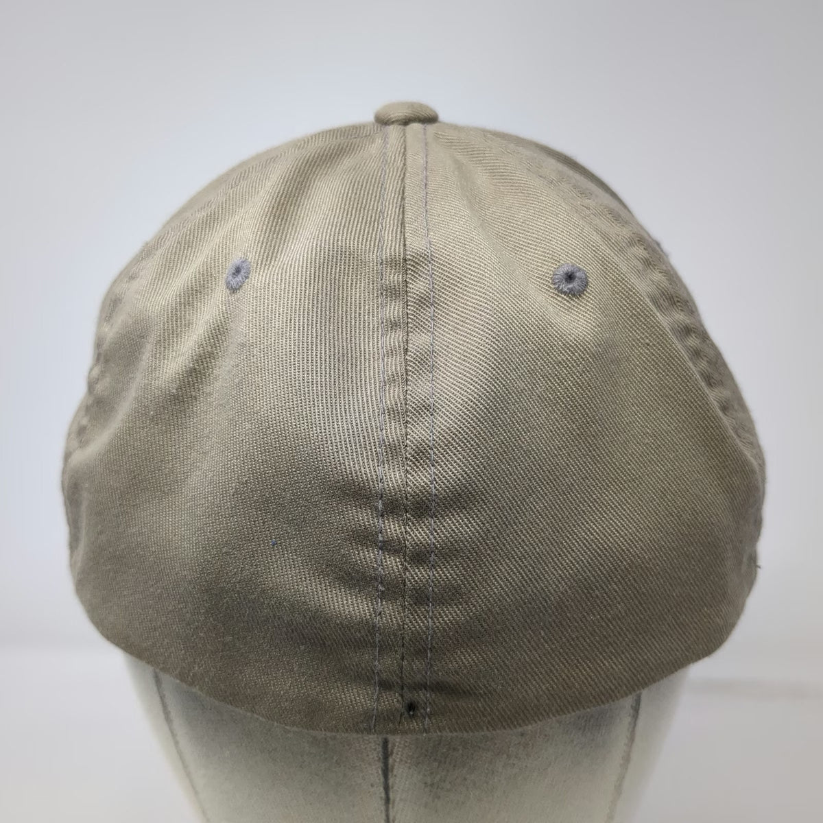 Volcom Baseball Cap Brown M Flexfit Embroidered Stone Logo Stretch Fit Hat