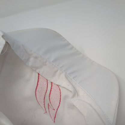 Farmasi Strapback Hat White One Size Adjustable Embroidered Vented Holes 6 Panel