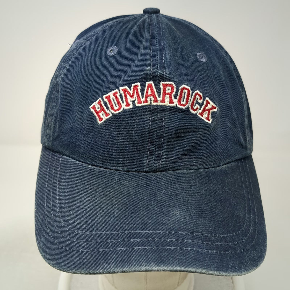 Ahead Baseball Cap Blue One Size Hat Humarock Arched Logo Strapback Adjustable