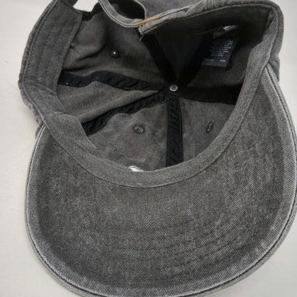 Beechfield Baseball Cap Gray OSFM Slideback Cotton Curved Brim Crisp Logo Hat