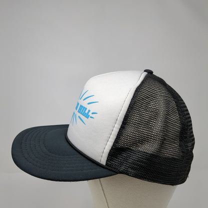 Hayden Hill Snapback Rope Trucker Hat Black One Size Mesh Back Colorblock