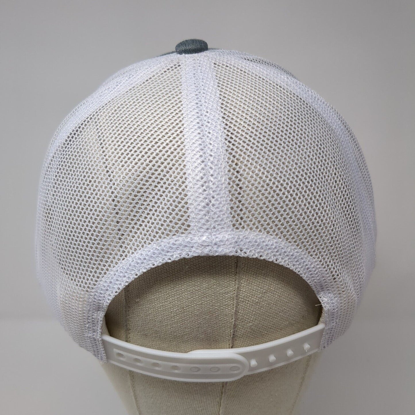 Scheels Meridian Snapback Mesh Back Trucker Hat Gray One Size Embroidered