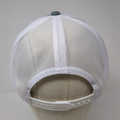 Scheels Meridian Snapback Mesh Back Trucker Hat Gray One Size Embroidered