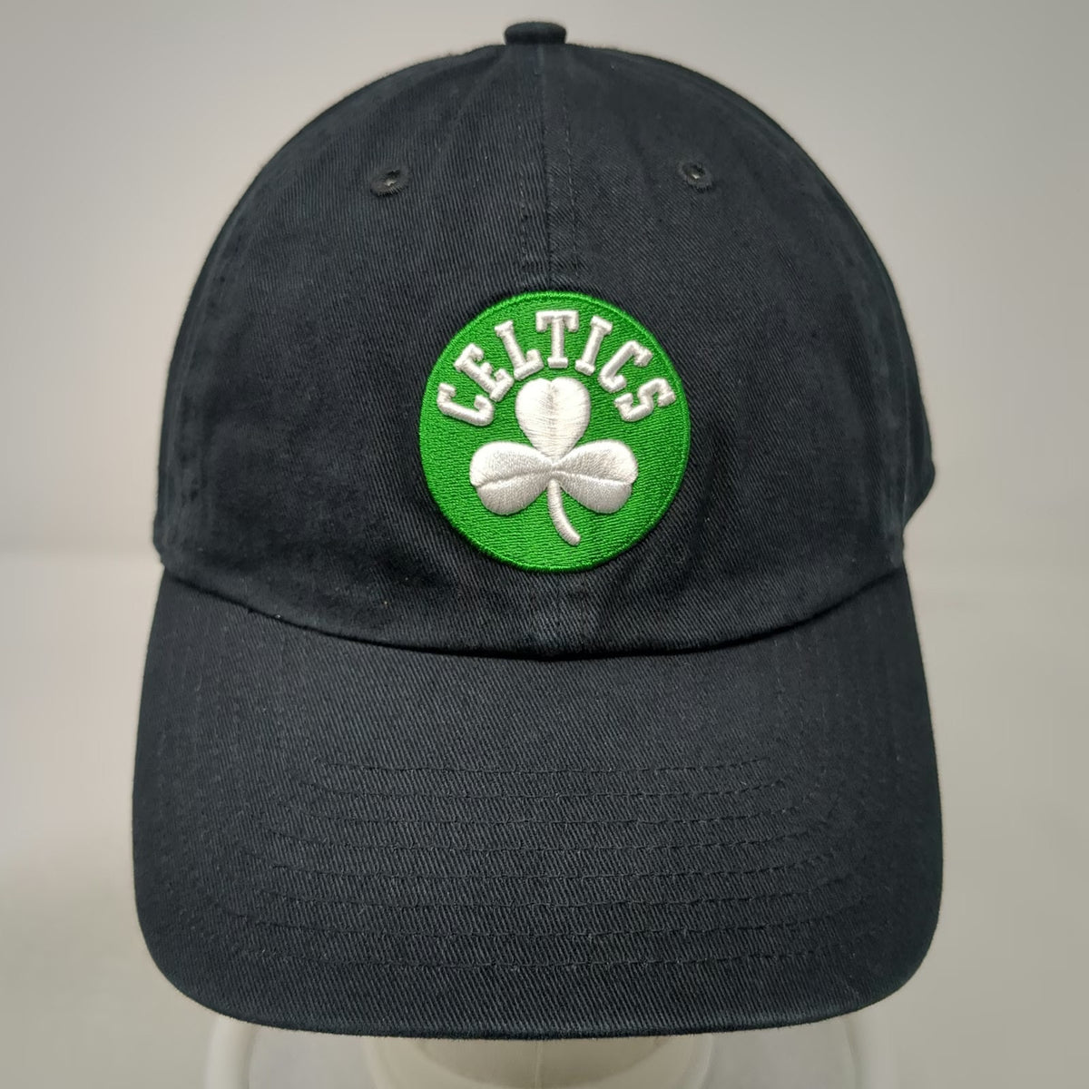 Boston Celtics NBA '47 Cap Hat Black One Size Adjustable Slideback Shamrock
