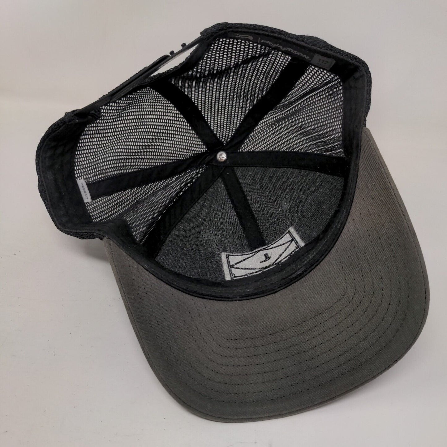 Longboard Snapback Mesh Back Trucker Hat Gray Adjustable Richardson
