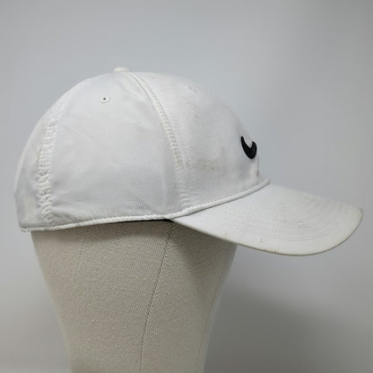 Nike Baseball Cap White Black One Size Dri-Fit Legacy91 Swoosh Strapback hat
