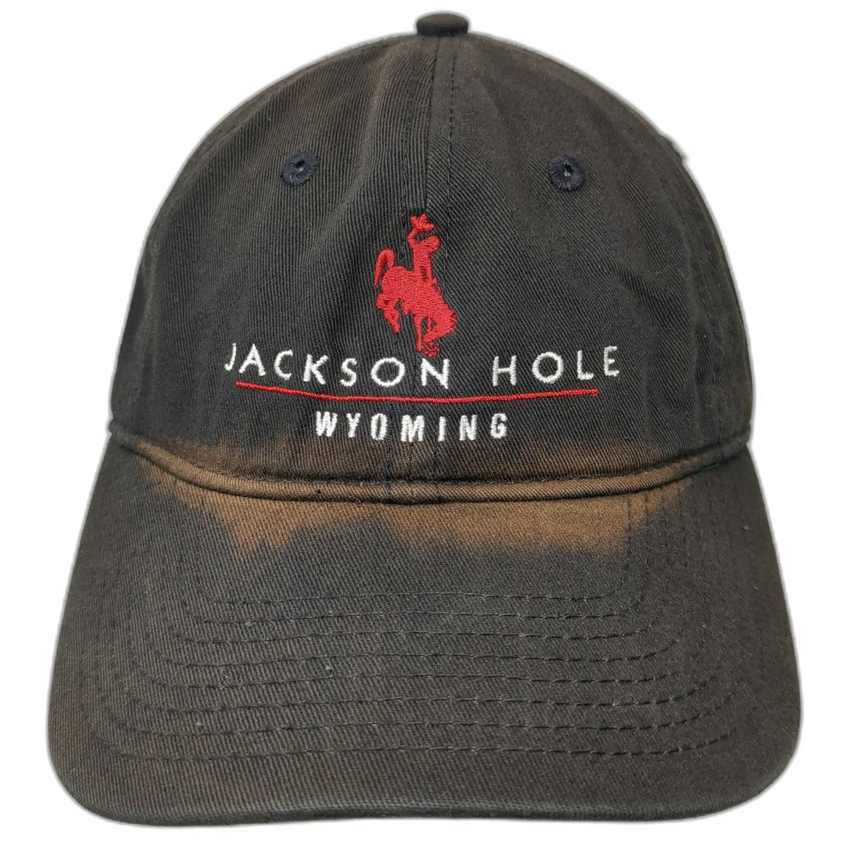 Gear For Sports Jackson Hole Wyoming Baseball Cap Black OSFM Bucking Bronco Hat