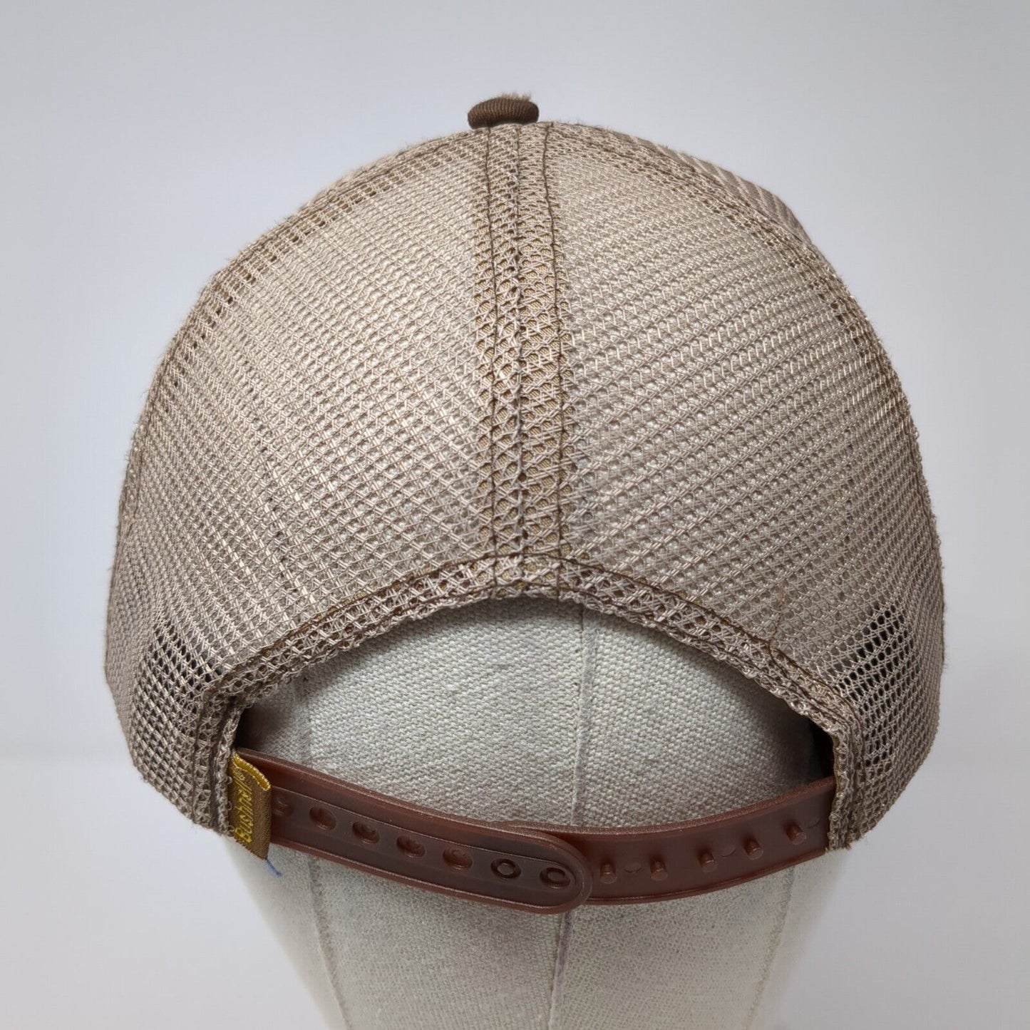 Can't Stop The Flop Snapback Trucker Hat Brown One Size Mesh Back