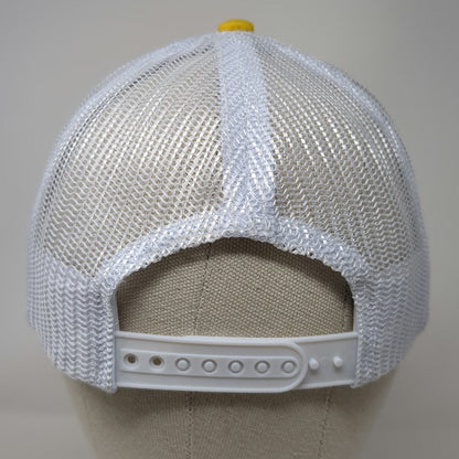La Treinta y Dos Trucker Hat Yellow Size L Mesh Back Snapback Punta Cana Pink