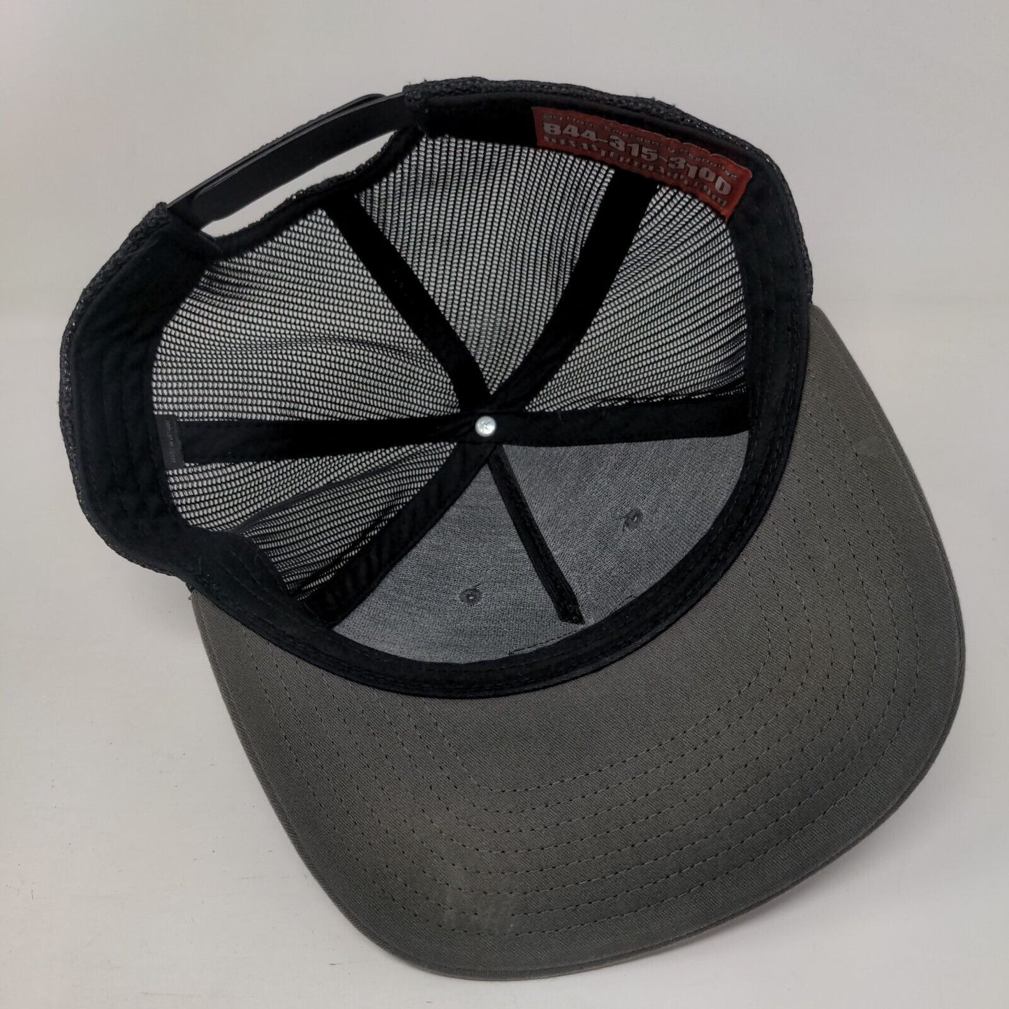 Disaster Response Snapback Trucker Hat Gray One Size Adjustable Mesh Back