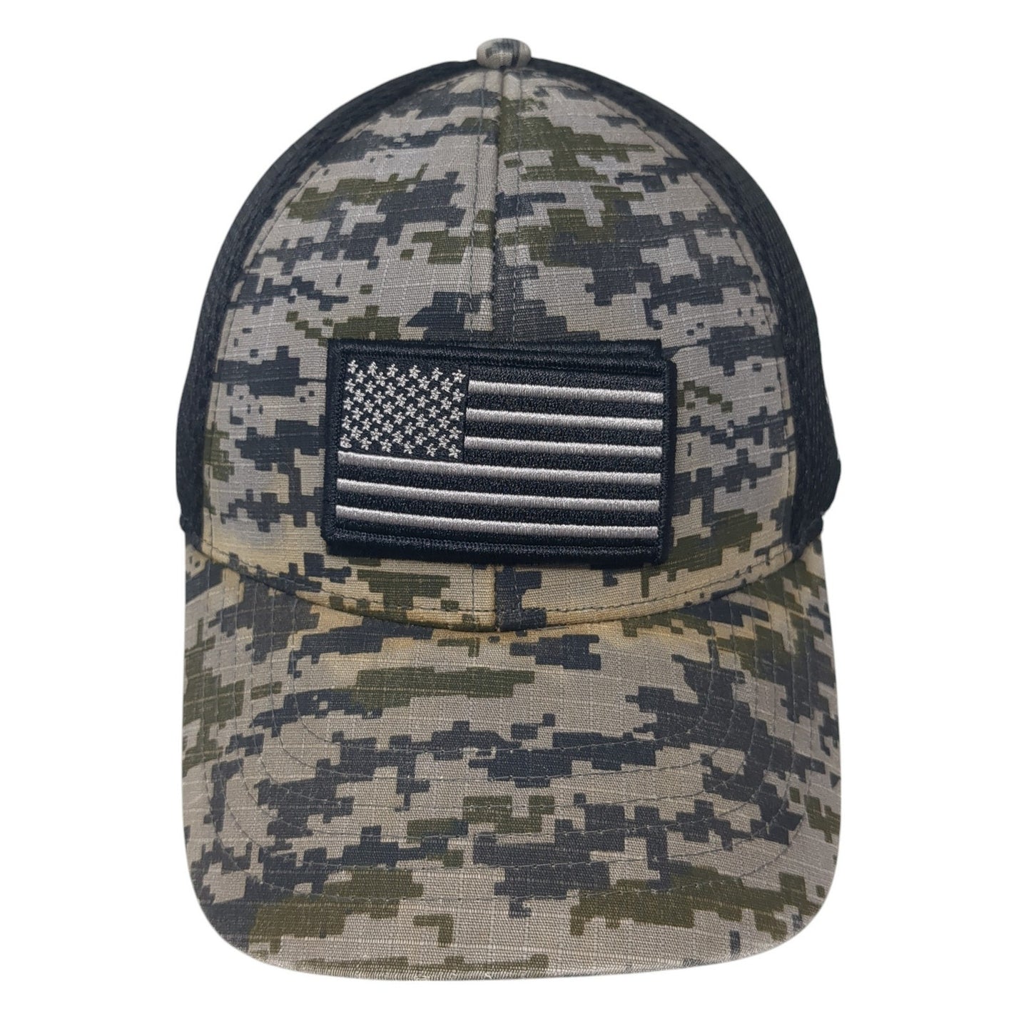 USA Flag Trucker Hat Multicolor One Size Adjustable Patriotic Mesh Back Kenworth