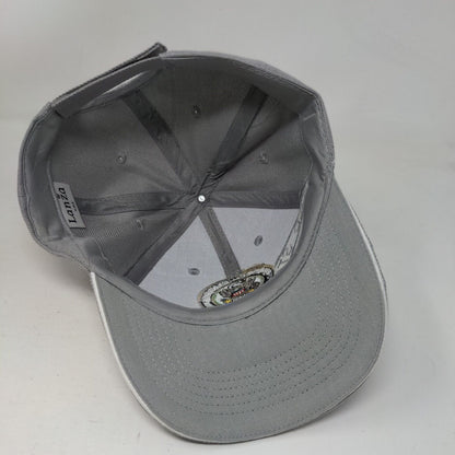 United States Army Strapback Hat Gray One Size Adjustable Embroidered Lanza
