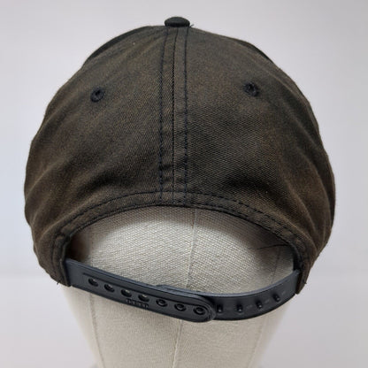 Aveyo Snapback Hat Black OSFM Solid Adjustable Embroidered Otto Cap