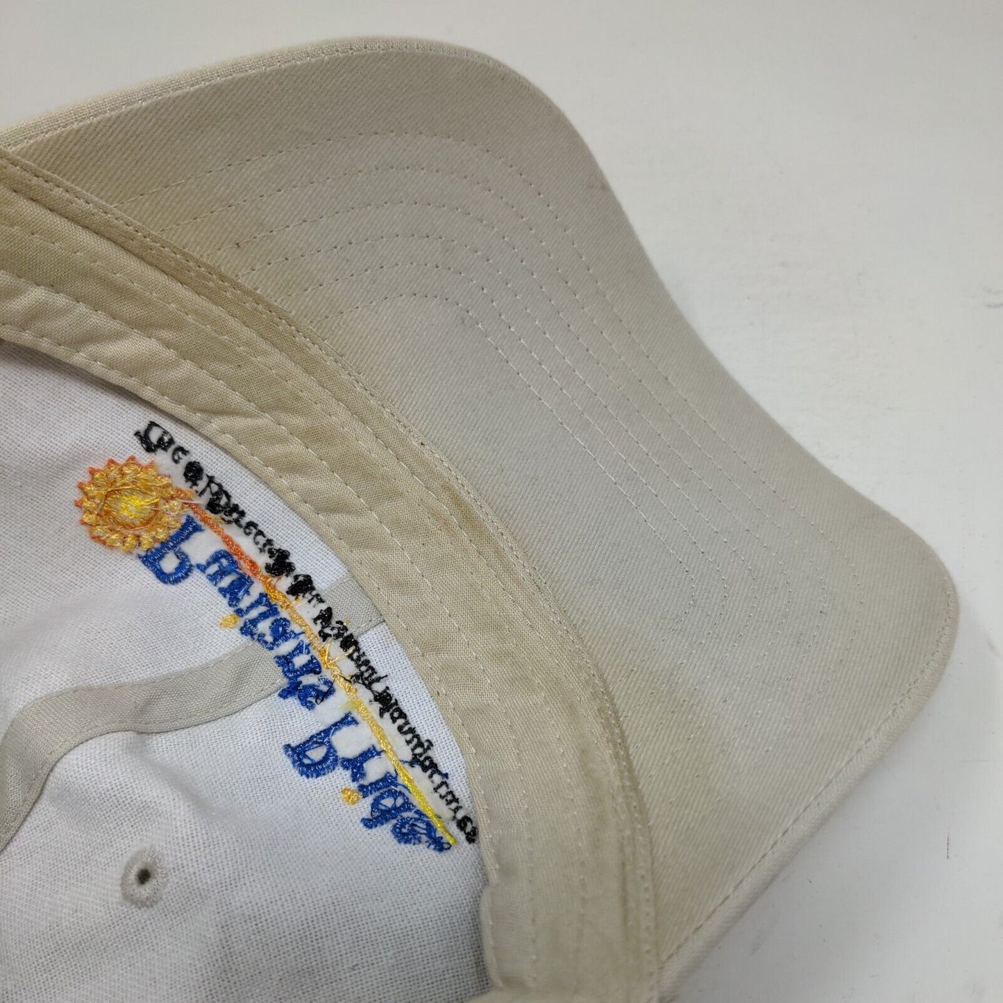 Puritan's Pride Strapback Hat Tan OSFA Embroidered Adjustable 6 Panel