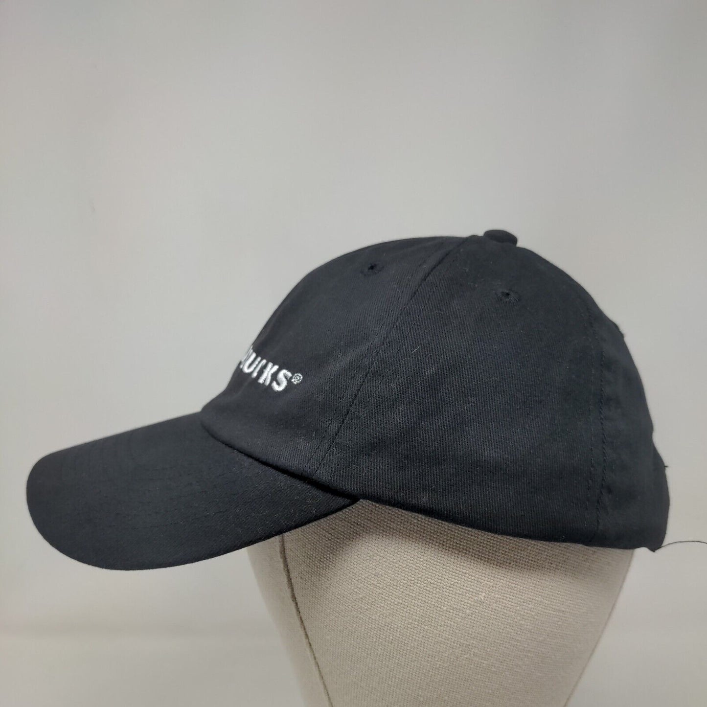Starbucks Strapback Hat Black One Size Embroidered Employee Uniform