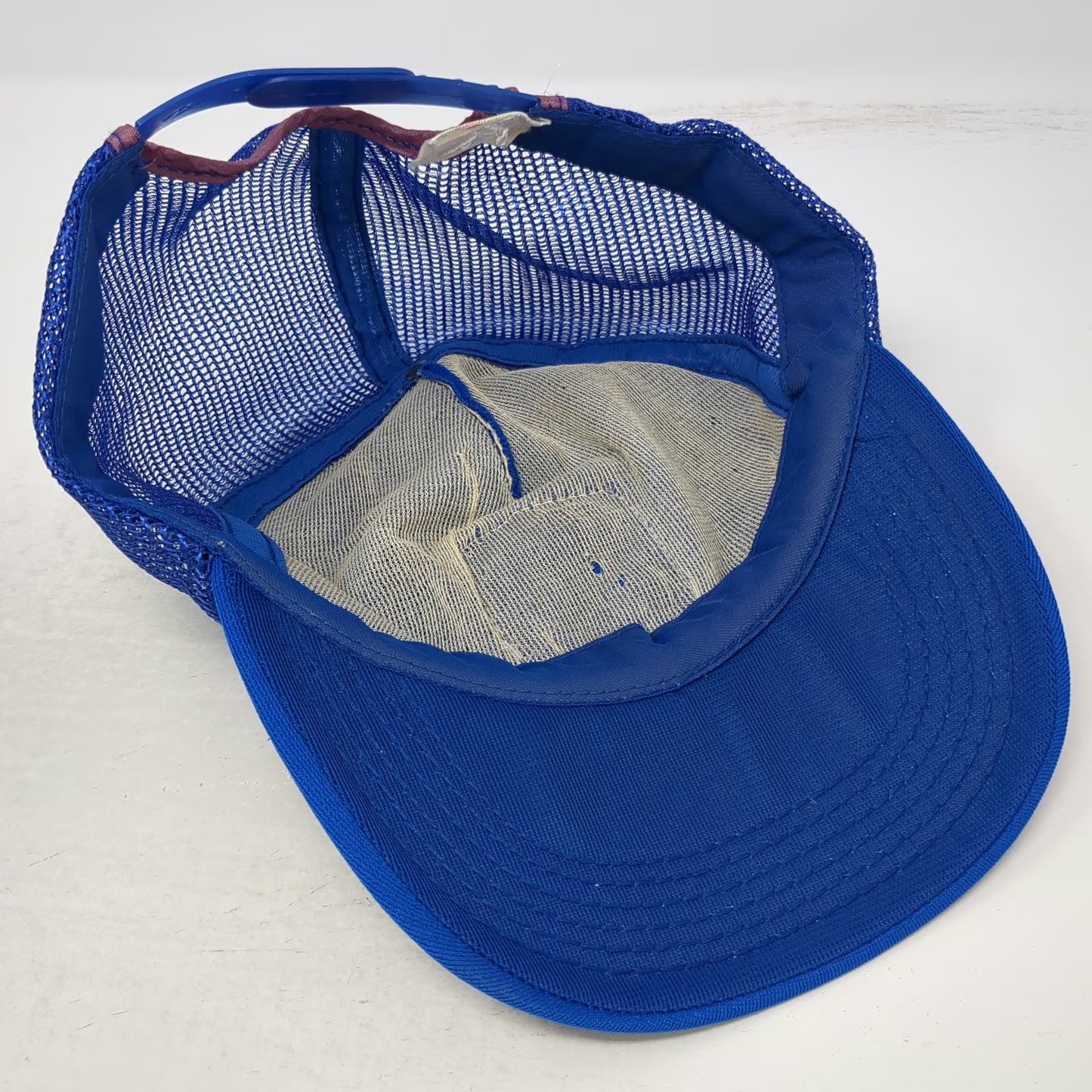 Bristol Fish Game Assoc Blue OS Trucker Hat Snapback USA Fishing Hat Vintage