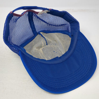 Bristol Fish Game Assoc Blue OS Trucker Hat Snapback USA Fishing Hat Vintage