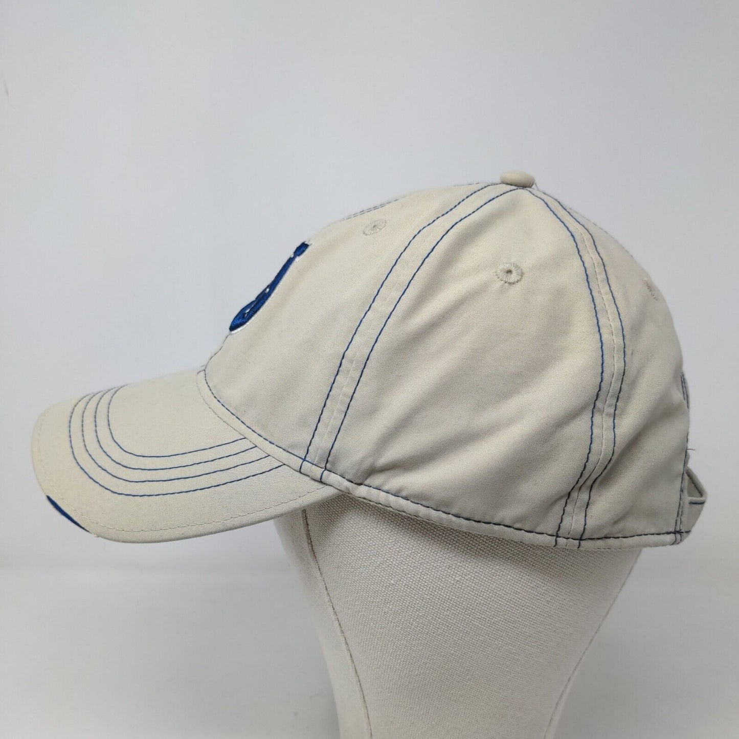 NFL Men's Slideback Hat Beige Size OSFA Embroidered Indianapolis Colts Logo