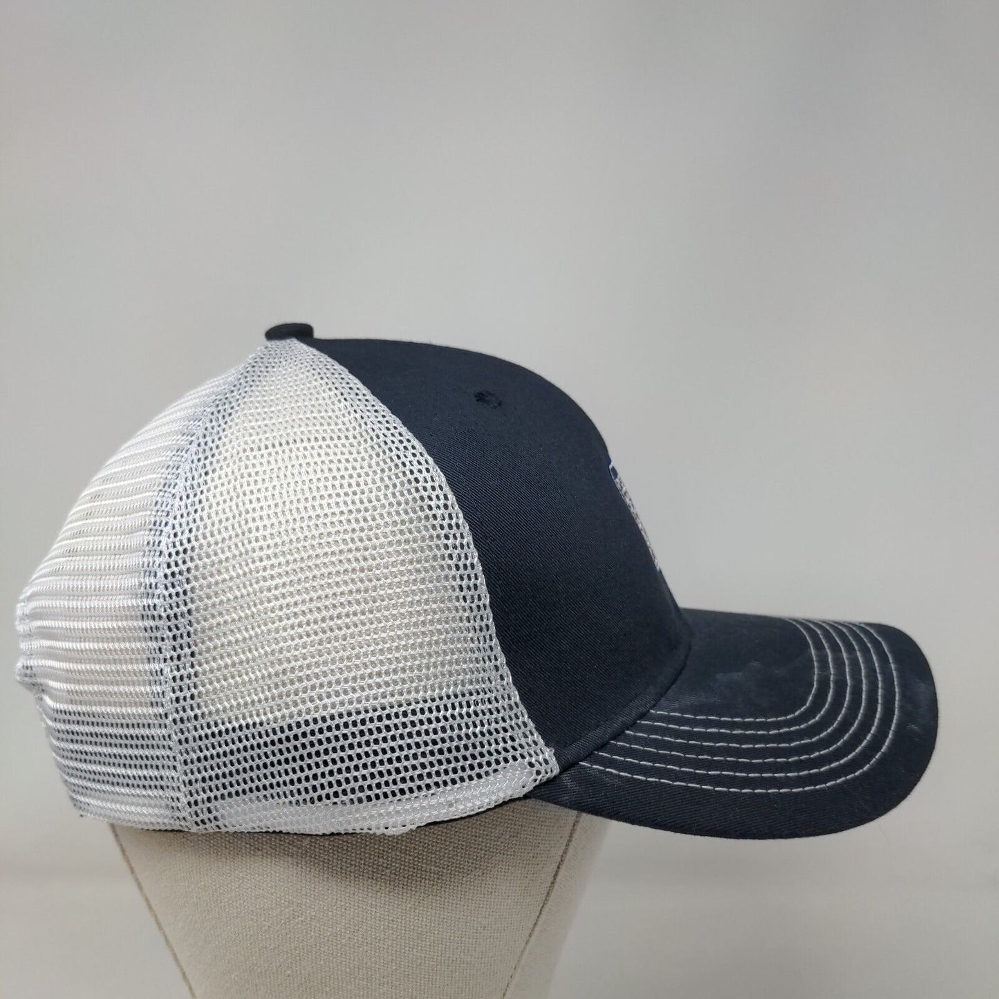 PGA Tour Snapback Trucker Hat Blue One Size Adjustable Mesh Back Classic Cut