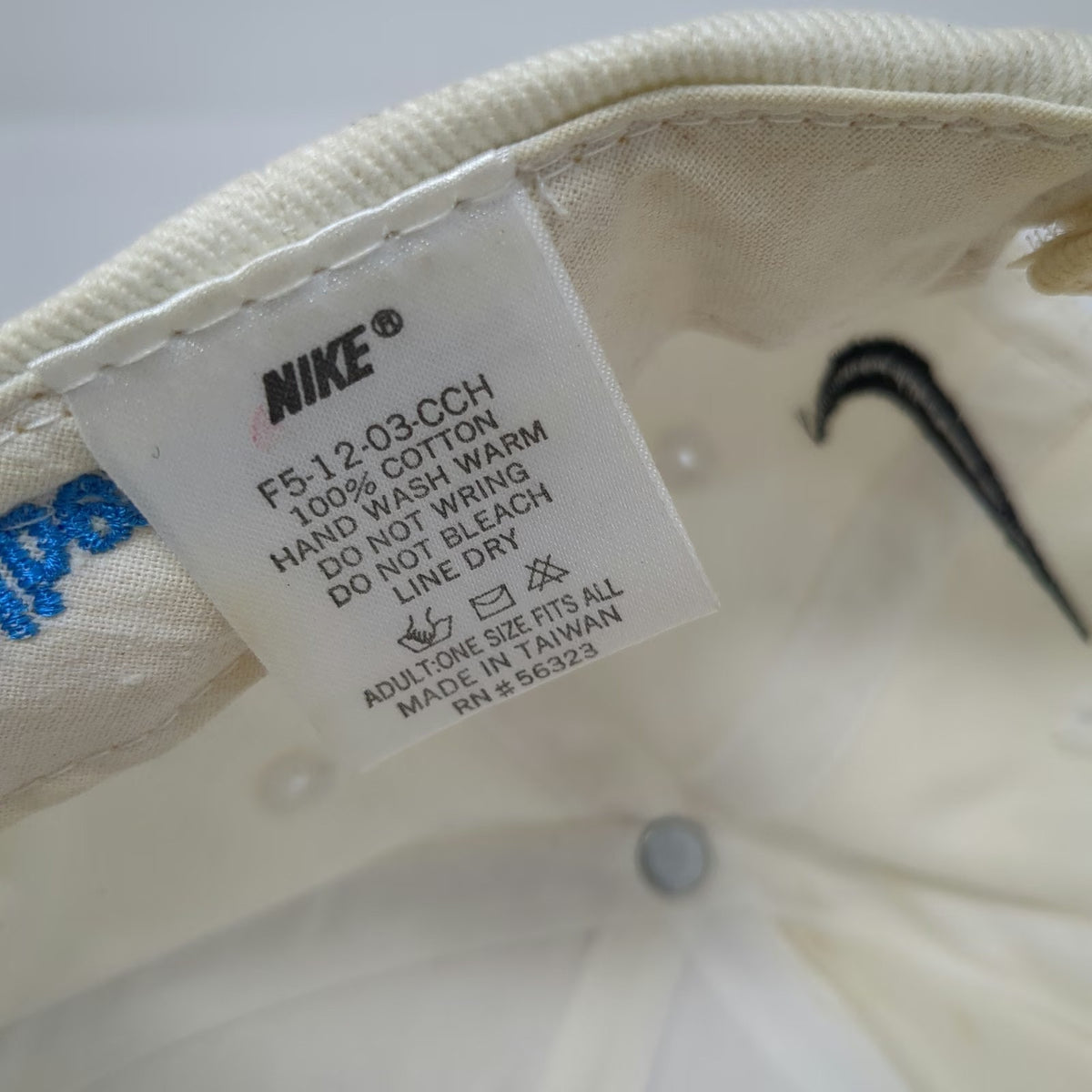 Nike Golf Baseball Cap White Boise Open Albertsons Swoosh Strapback Hat Vintage