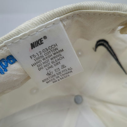 Nike Golf Baseball Cap White Boise Open Albertsons Swoosh Strapback Hat Vintage