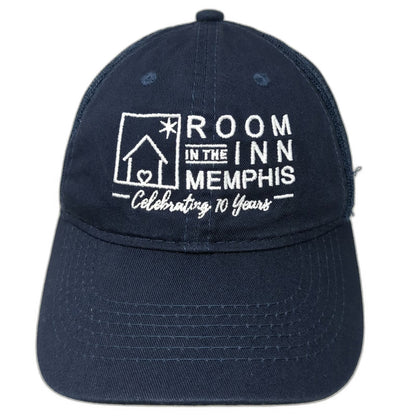 Outdoor Cap Trucker Hat Blue One Size Holy Hospitality Memphis Room In The Inn