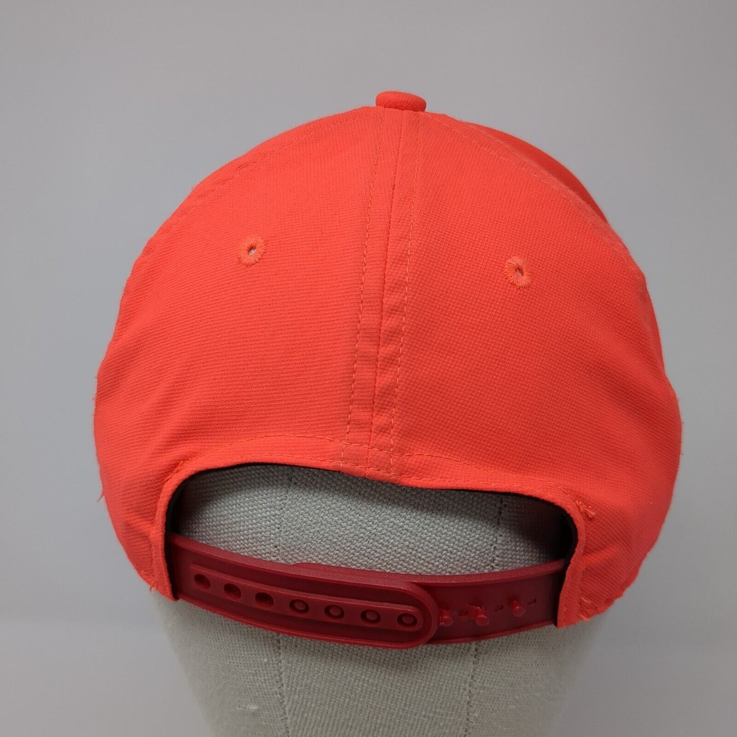 Nike Snapback Hat Red One Size Adjustable Embroidered Swoosh 6 Panel Polyester