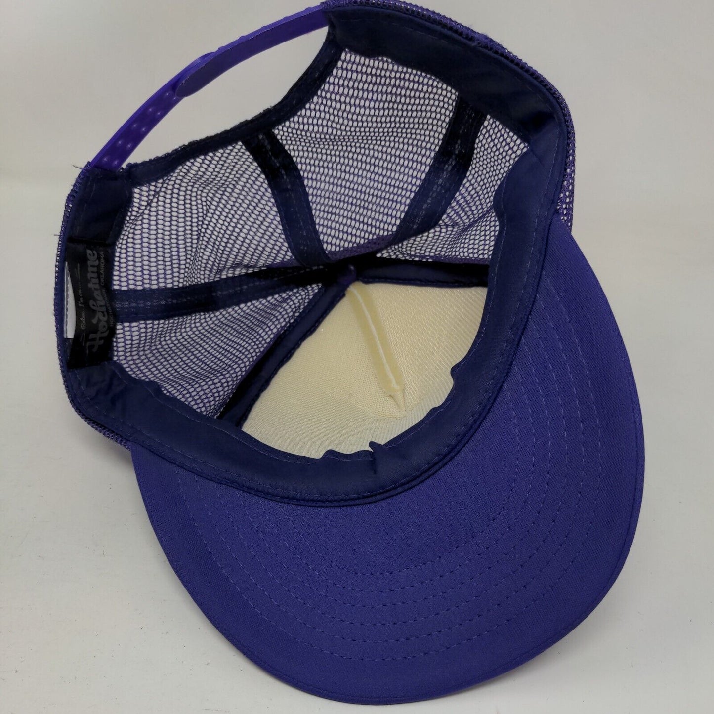 Relax I'm On Hochatime Oklahoma Snapback Trucker Hat Purple One Size Mesh Back