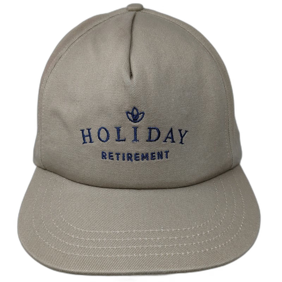 Unionwear 5 Panel Beige One Size Snapback Made in USA Holiday Retirement Hat