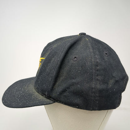 New Era Snapback Black L Cast & Flash Crew Green Underbrim Made in USA Hat