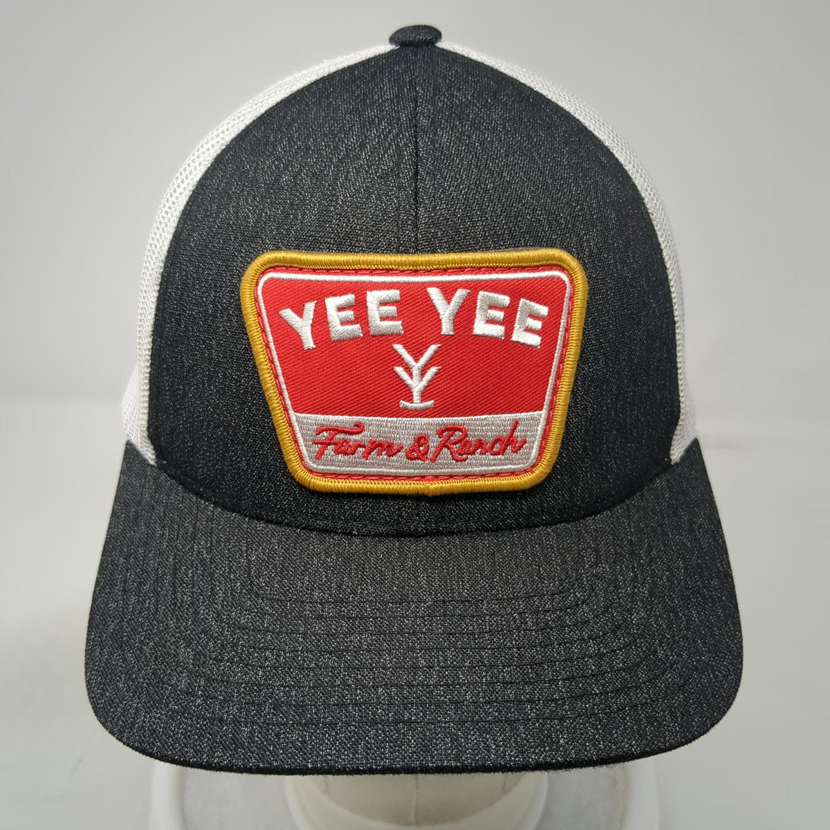 Pacific Headwear Trucker Hat Black One Size Yee Yee Farm & Ranch Mesh Snapback
