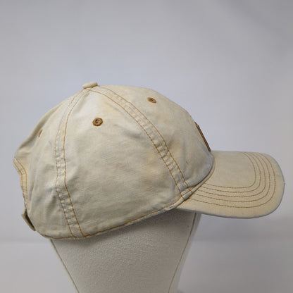 Carhartt Odessa Strapback Hat Tan OSFA Adjustable Leather Patch