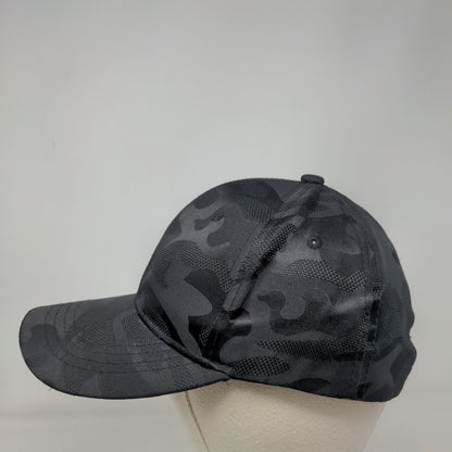 Unbranded Strapback Hat Black Camouflage One Size Adjustable 6 Panel