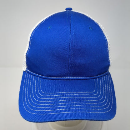 Sweet Caps Snapback Mesh Back Trucker Hat Blue One Size Colorblock Blank