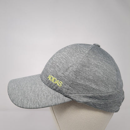 Adidas Spell Out Strapback Hat Gray One Size Adjustable Solid 6 Panel