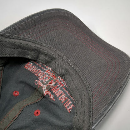 Prairie Mountain Johnny Morris Wonders Wildlife Baseball Cap Gray Red OSFM Hat