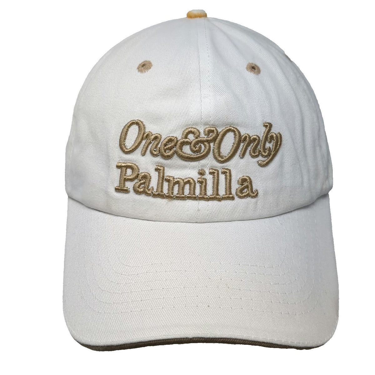 One & Only Palmilla Los Cabos Mexico White Baseball Cap One Size Strapback Hat