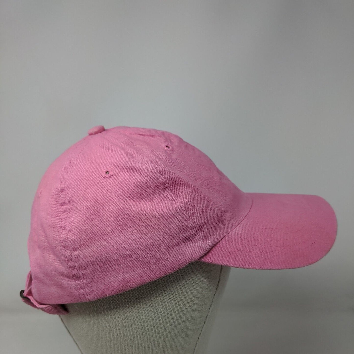 Big X Slideback Hat Pink One Size Adjustable 6 Panel Vent Holes Blank