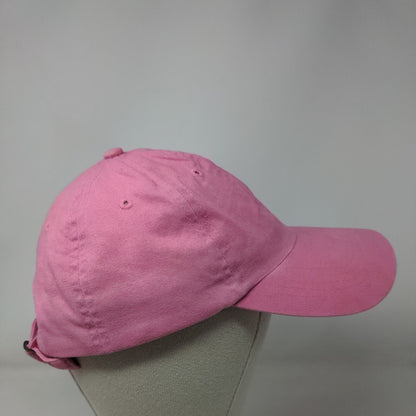 Big X Slideback Hat Pink One Size Adjustable 6 Panel Vent Holes Blank