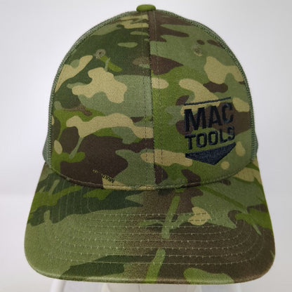 Yupoong Mac Tools Green Camo Trucker Hat One Size Snapback Mesh Adjustable Cap