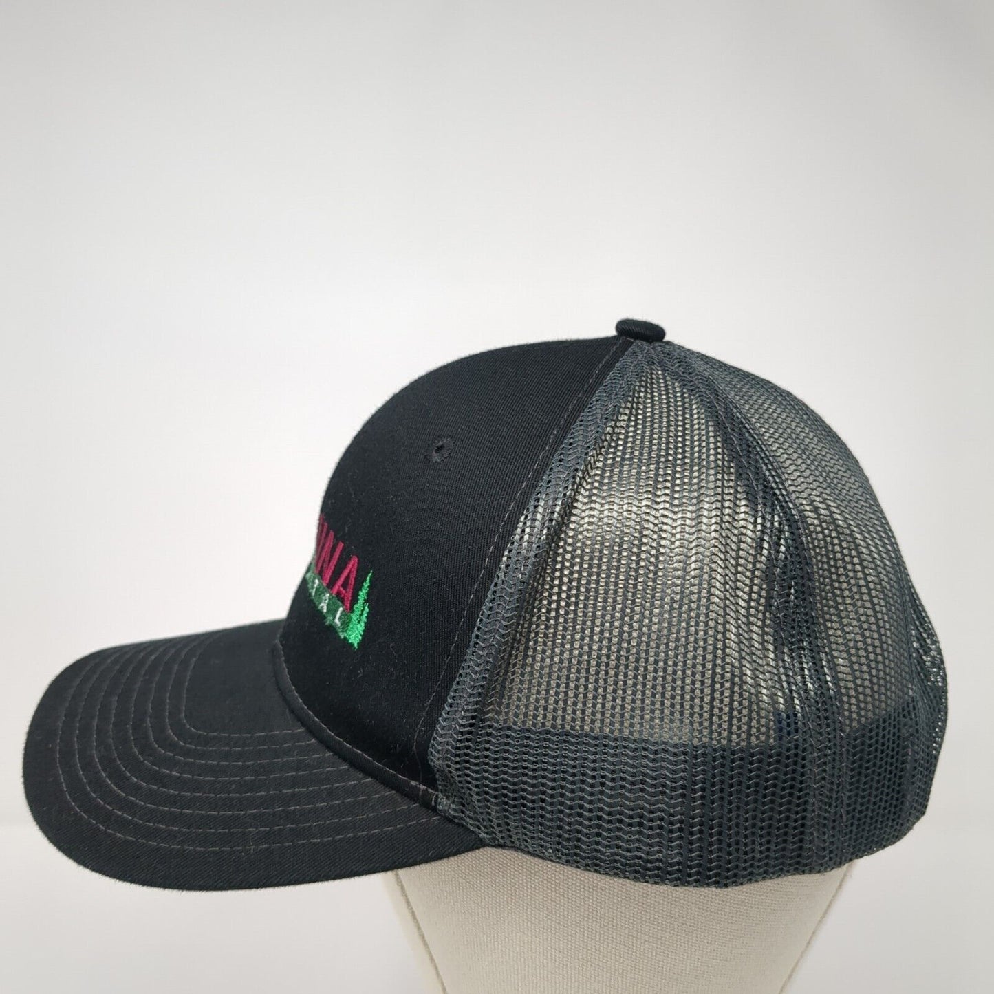 Kuna Dental Snapback Trucker Hat Black One Size Mesh Back Port Authority