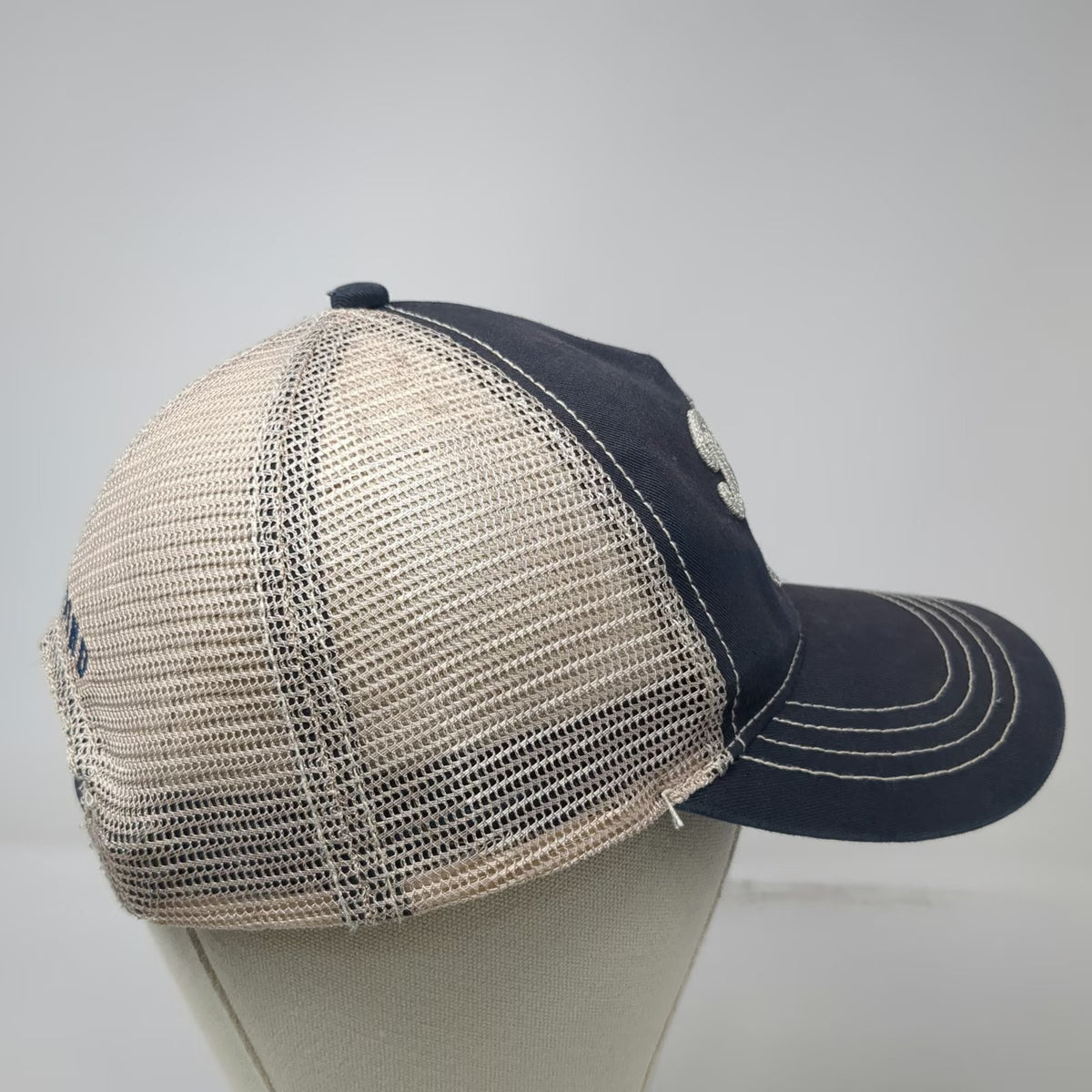 Idyllwind Trucker Hat Blue One Size Raise Hell Baby Mesh Back Snapback Cotton