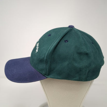 Green Blue Delaware Park Horse Racing Jockey Baseball Cap One Size Slideback Hat