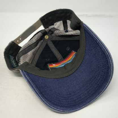 Legacy Trucker Hat Blue Gray One Size Kona HI Hawaii Sunset Mountain Patch Mesh