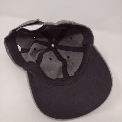 Unbranded Strapback Hat Gray OSFA Adjustable 6 Panel Blank Solid
