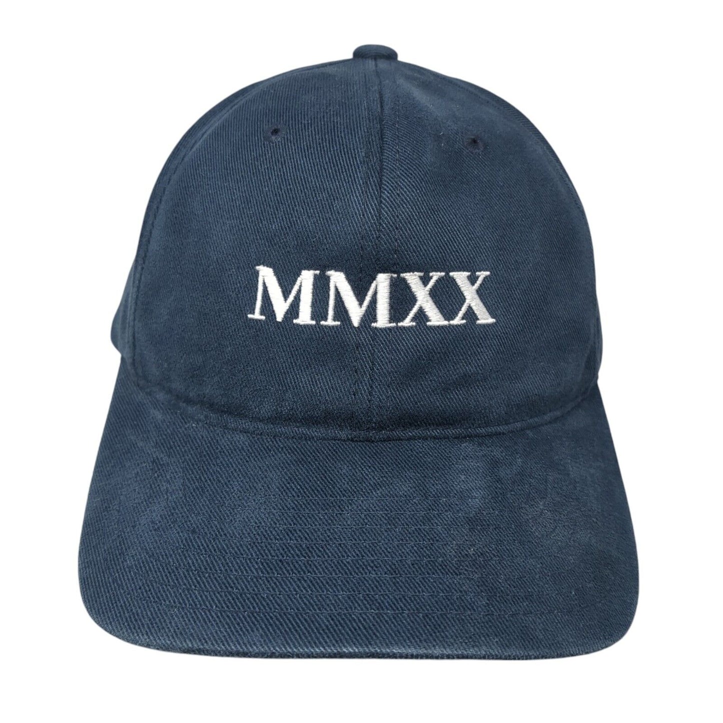 MMXX Strapback Baseball Cap Blue OS Adjustable Embroidered Classics Yupoong