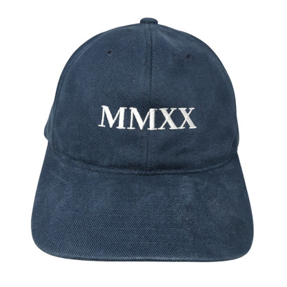 MMXX Strapback Baseball Cap Blue OS Adjustable Embroidered Classics Yupoong