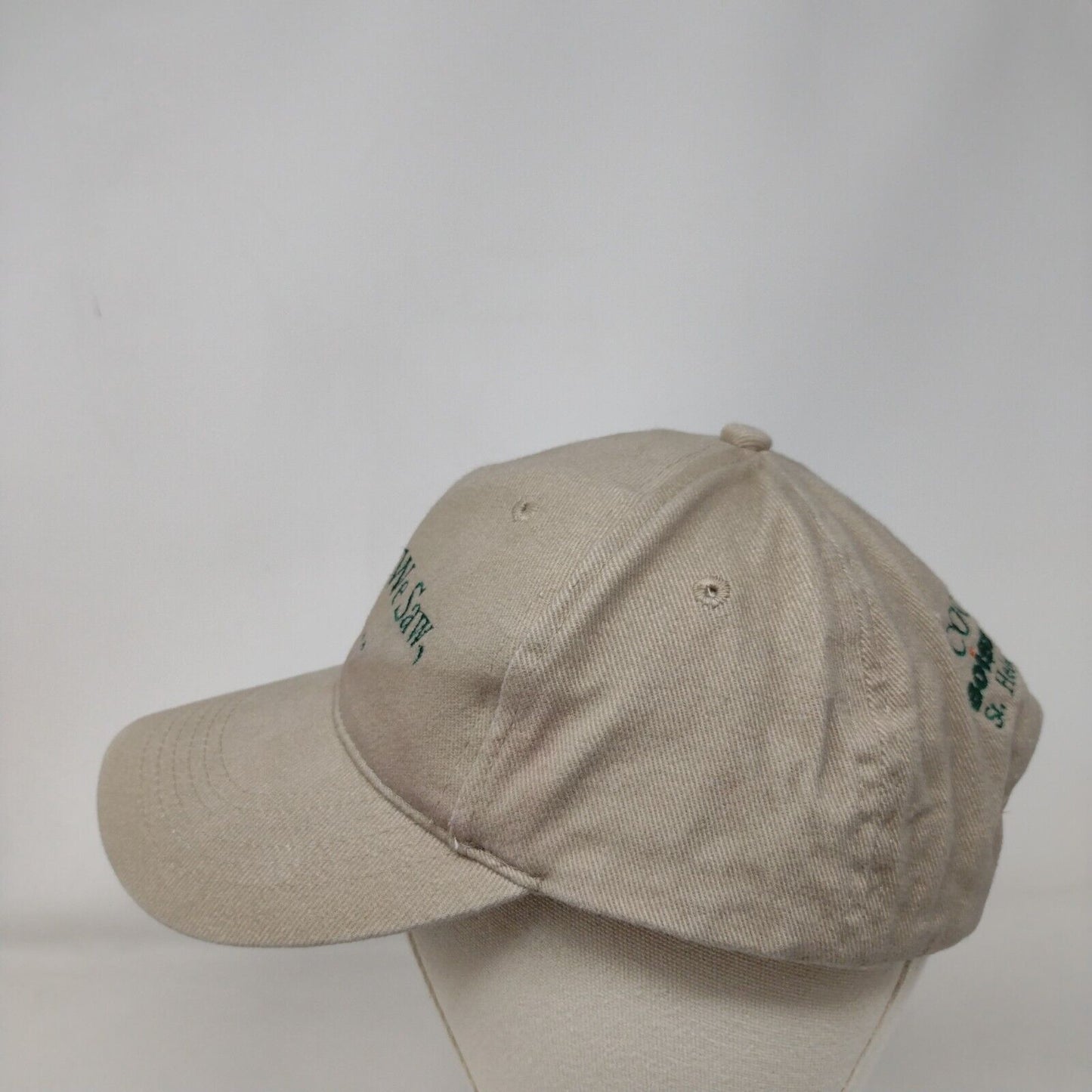 We Came We Saw We... Slideback Hat Tan One Size Adjustable Port & Company Cotton