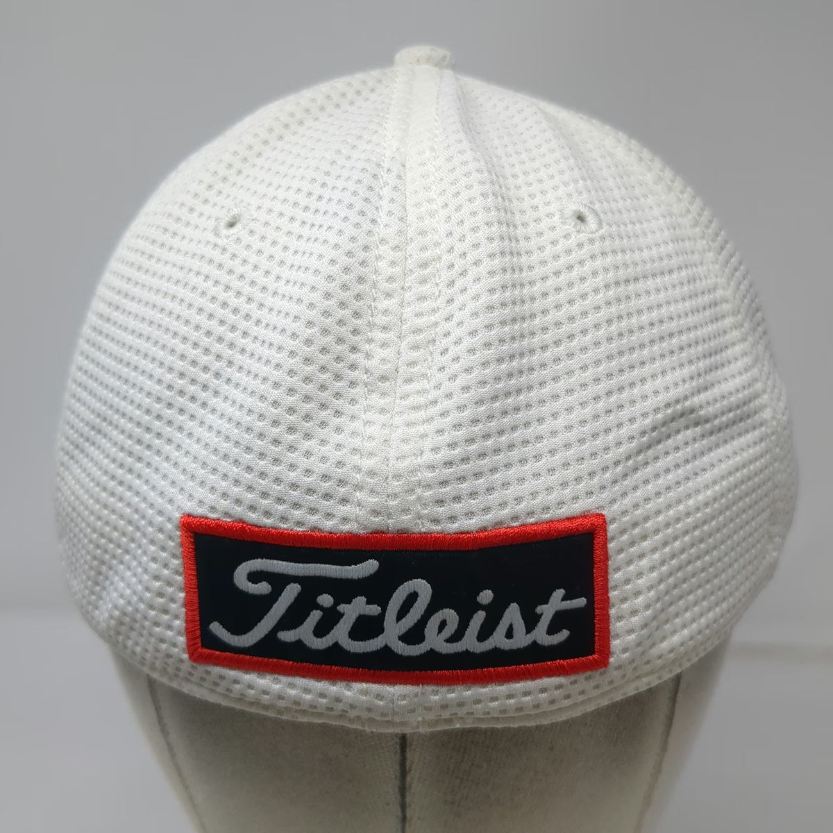 New Era Baseball Cap White XL Titleist Pro V1 FJ Golf Waffle Stretch Fit Hat