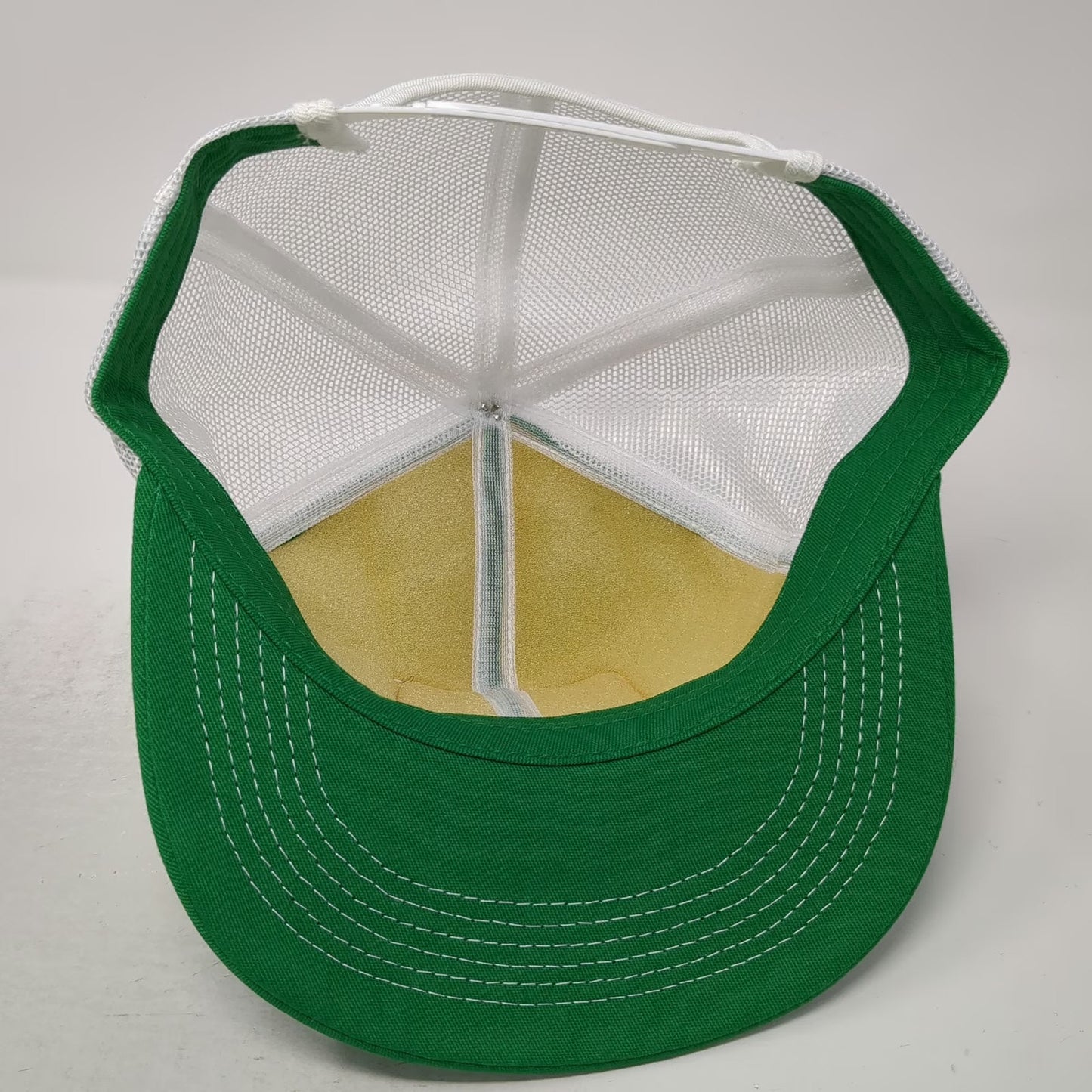 Green Trucker Hat OS Mesh Back Snapback Plant Food Fertilizer Patch Vintage